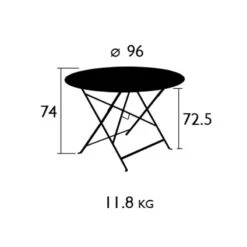 Floréal Table Ø96 Cm, Cedar Green -Gartenmöbel Geschäft 84e96264 d61c 4edb 967d 1101840256f8