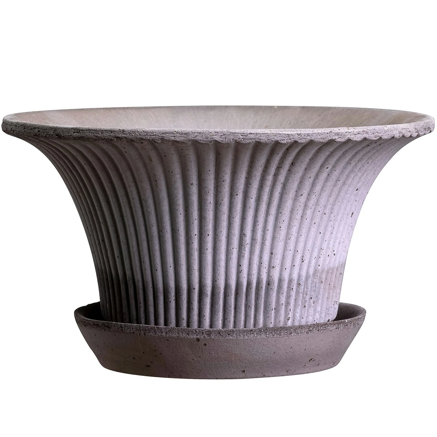 Bergs Potter Daisy Topf Mit Unterteller Grå Ø25 Cm 1 Bergs Potter Daisy Topf Mit Unterteller Grå Ø25 Cm