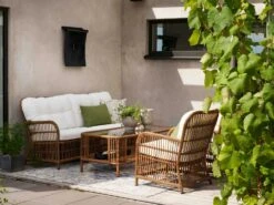 Brafab Anemon Kaffeetisch 65x140x50 Cm, Natur 7 Brafab Anemon Kaffeetisch 65x140x50 Cm, Natur -Gartenmöbel Geschäft brafab anemon coffee table with glass 6