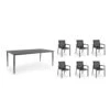 Brafab Delia Nimes Dining Set, Anthracite