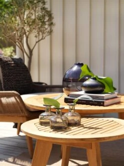 Brafab Kastos Kaffeetisch Teakholz, D90 H50 Cm -Gartenmöbel Geschäft brafab kastos kaffeetisch teakholz 7