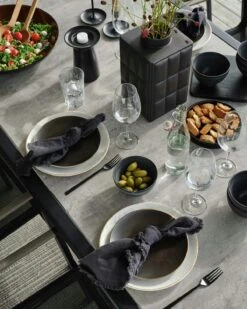 Brafab Lyra Tischgarnitur 6 Sitzplätze, Schwarz/Grau 10 Brafab Lyra Tischgarnitur 6 Sitzplätze, Schwarz/Grau -Gartenmöbel Geschäft brafab lyra dining group black black 4