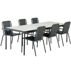 Brafab Nox Ausziehbare Tischplatte Laminat 90x79 Cm, Beton -Gartenmöbel Geschäft brafab nox hpl tillagg betonglook 5