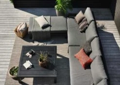 Brafab Stettler Modulsofa Endstück Links, Schwarz/Grau -Gartenmöbel Geschäft brafab stettler 2 s h matt black m d 5