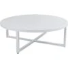 Brafab Vevi Kaffeetisch 100 Cm Aluminium, Weiß