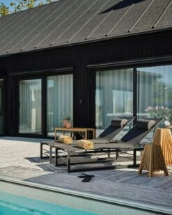 Brafab Vevi Sonnenliege, Schwarz -Gartenmöbel Geschäft brafab vevi resting bed black 4