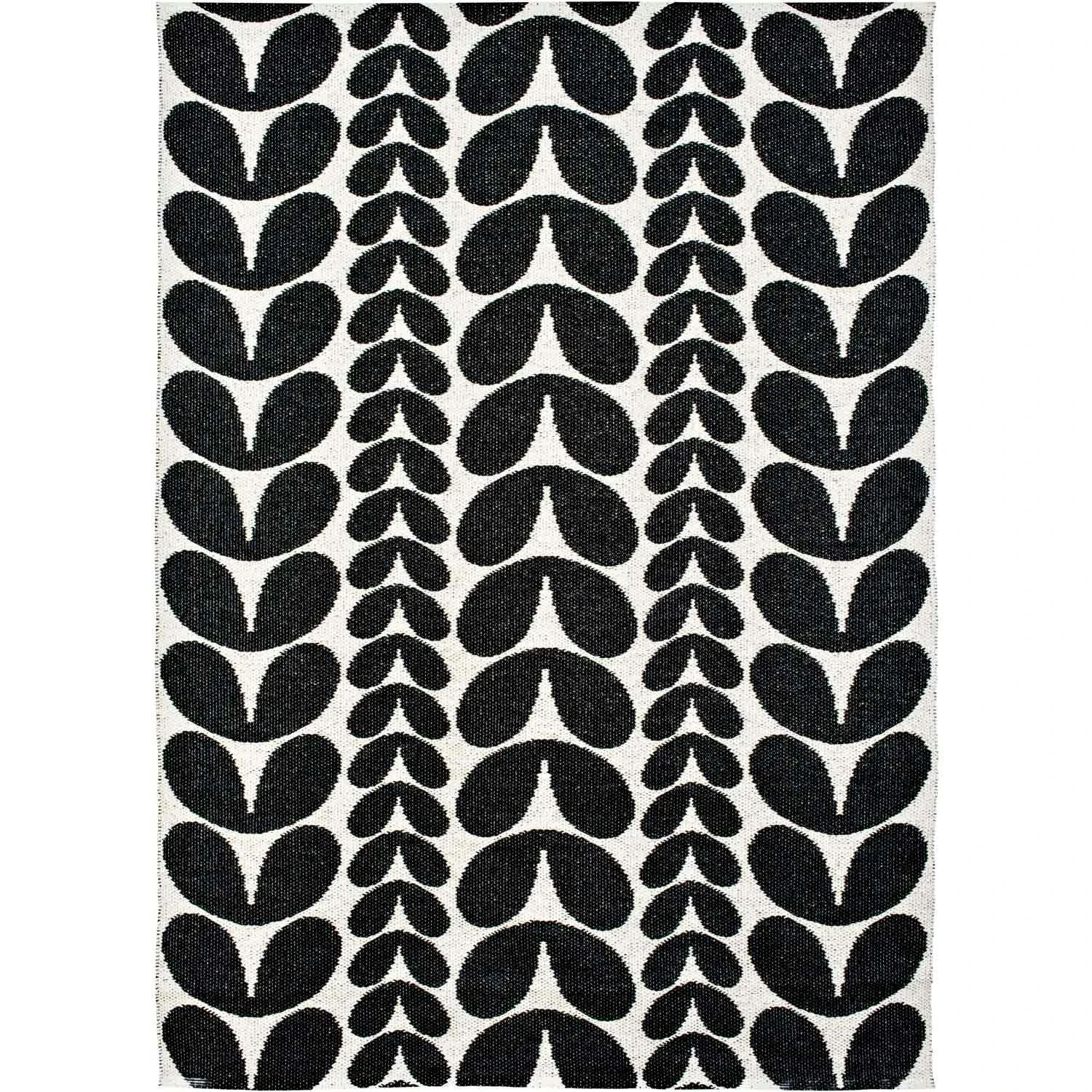 Karin Teppich Schwarz, 150x200 Cm 1 Karin Teppich Schwarz, 150x200 Cm