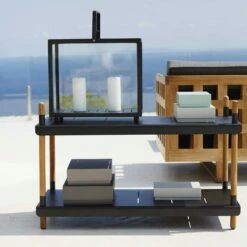 Lighthouse Lanterne Large, Grau -Gartenmöbel Geschäft cane line lighthouse lanterne grau 2 1