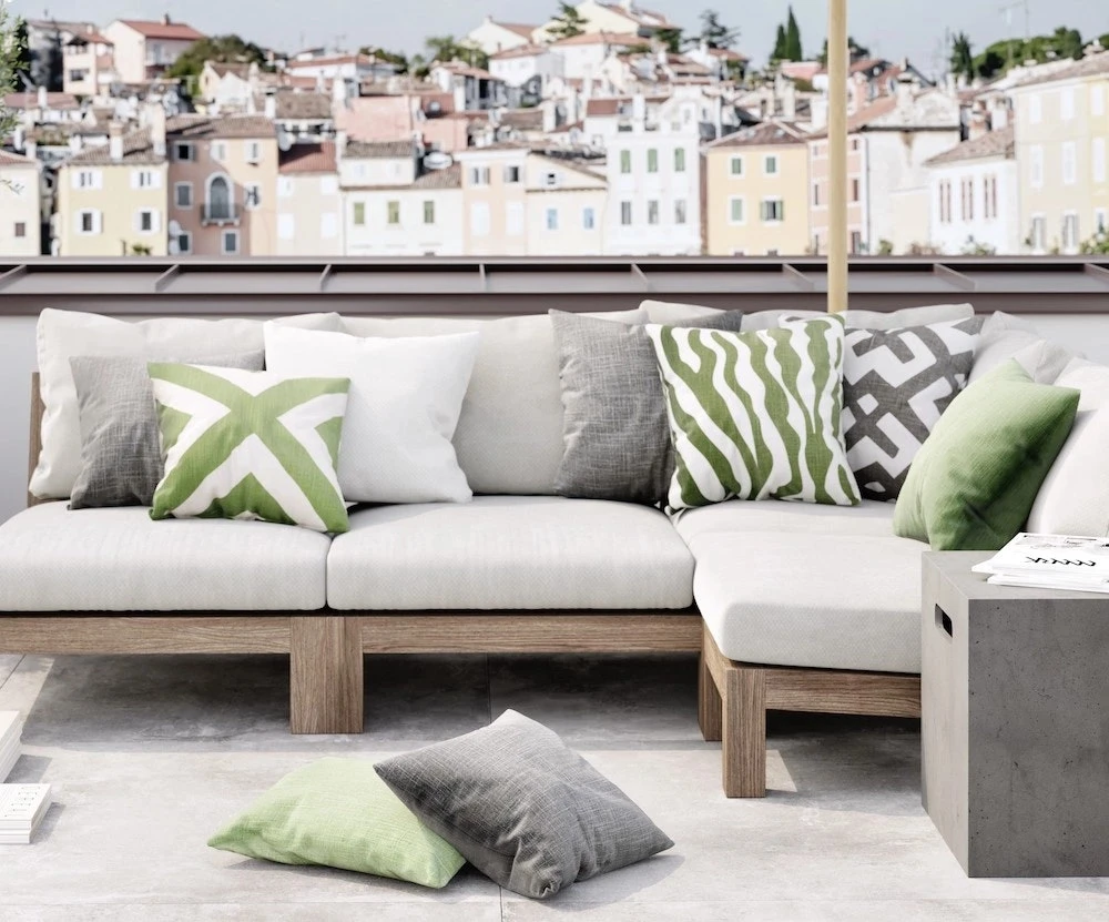 Pani Kissen Im Freien Nutzbar 50x50 Cm, Grau 2 Pani Kissen Im Freien Nutzbar 50x50 Cm, Grau – Bild 2