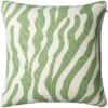 Zebra Kissen 50x50 Cm Im Freien Nutzbar, Sage / Off-white