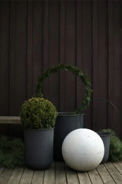 DBKD Out Stripe Topf 3-er Set, Hellgrau -Gartenmöbel Geschäft dbkd out stripe topfe 3 er set 2 1