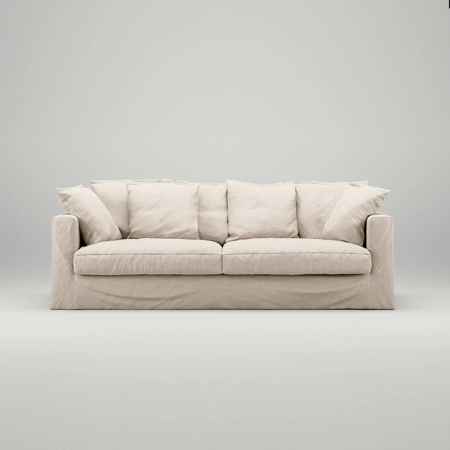 Le Grand Air 3-Sitzer-Sofa Im Freien Nutzbar Sunbrella, Canvas Beige 2 Le Grand Air 3-Sitzer-Sofa Im Freien Nutzbar Sunbrella, Canvas Beige – Bild 2