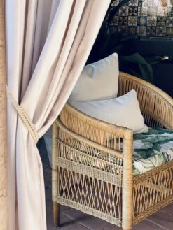 Narrow Stripe Kissen 25x45 Cm, Weiß -Gartenmöbel Geschäft diyti narrow stripe cushion 25x45 cm 3