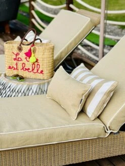 Plain Kissen 25x45 Cm, Beige -Gartenmöbel Geschäft diyti plain cushion 25x45 cm 5