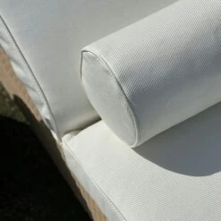 Plain Sonnenbankkissen 60x186 Cm, Weiß -Gartenmöbel Geschäft diyti plain sunbed cushion 60x186 cm 6
