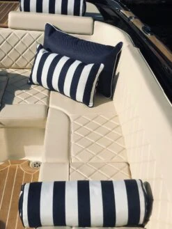 Wide Stripe Kissen 17x45 Cm, Marineblau -Gartenmöbel Geschäft diyti wide stripe cushion 17x45 cm 5