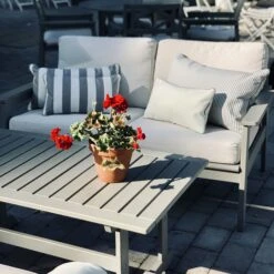 Wide Stripe Kissen 40x65 Cm, Grau -Gartenmöbel Geschäft diyti wide stripe cushion 40x65 cm 1