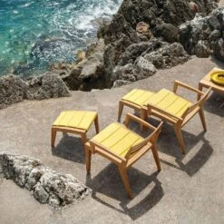 Ribot Fußstütze Teakholz -Gartenmöbel Geschäft ethimo ribot fustutze teakholz 2