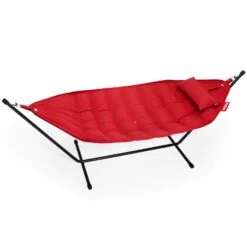 Fatboy Headdemock Superb Hängematte + Kissen, Rot/Schwarz -Gartenmöbel Geschäft fatboy fatboy headdemock superb red pillow rack black 2