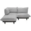 Fatboy Paletti Modulsofa 2-Sitzer Mit Sonnenliege, Rock Grey