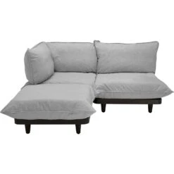 Fatboy Paletti Modulsofa 2-Sitzer Mit Sonnenliege, Rock Grey