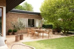 M2 Sammen Esstisch Im Freien Nutzbar Teakholz, 220 Cm -Gartenmöbel Geschäft fdb mbler esstisch im freien nutzbar teakholz 1