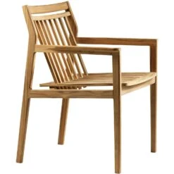 M1 Sammen Lehnstuhl Im Freien Nutzbar Teakholz -Gartenmöbel Geschäft fdb mbler m1 sammen dining chair outdoor teak 1