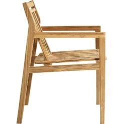 M1 Sammen Lehnstuhl Im Freien Nutzbar Teakholz -Gartenmöbel Geschäft fdb mbler m1 sammen dining chair outdoor teak 2