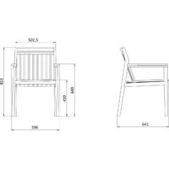M1 Sammen Lehnstuhl Im Freien Nutzbar Teakholz -Gartenmöbel Geschäft fdb mbler m1 sammen dining chair outdoor teak 5