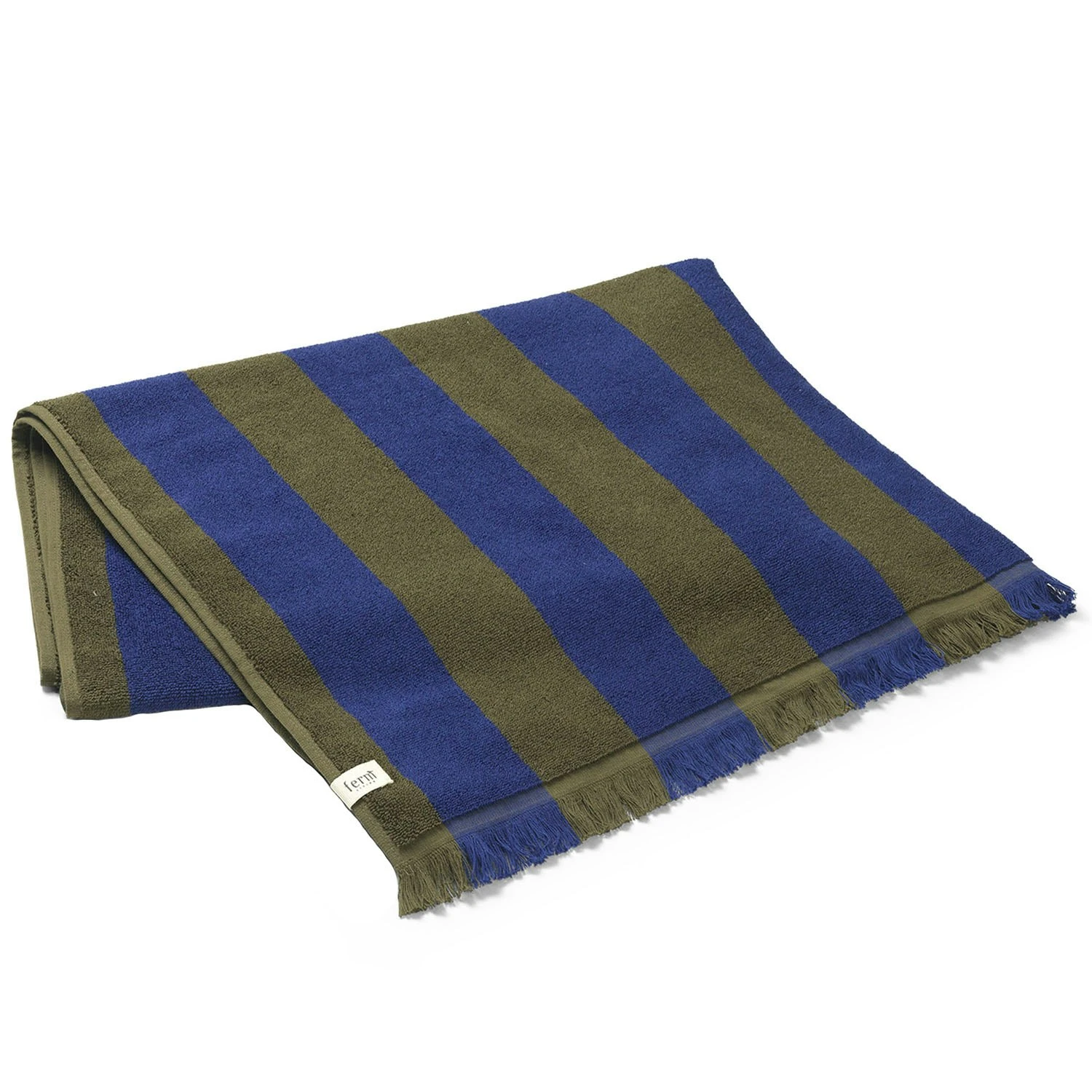 Ferm LIVING Alee Strandtuch, Olive / Clear Blue 2 Ferm LIVING Alee Strandtuch, Olive / Clear Blue – Bild 2