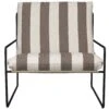 Ferm LIVING Desert Stripe Sessel Schwarz/Chocolate