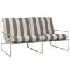 Ferm LIVING Desert Stripe Sofa Cashmere/Chocolate, 2-Sitzer