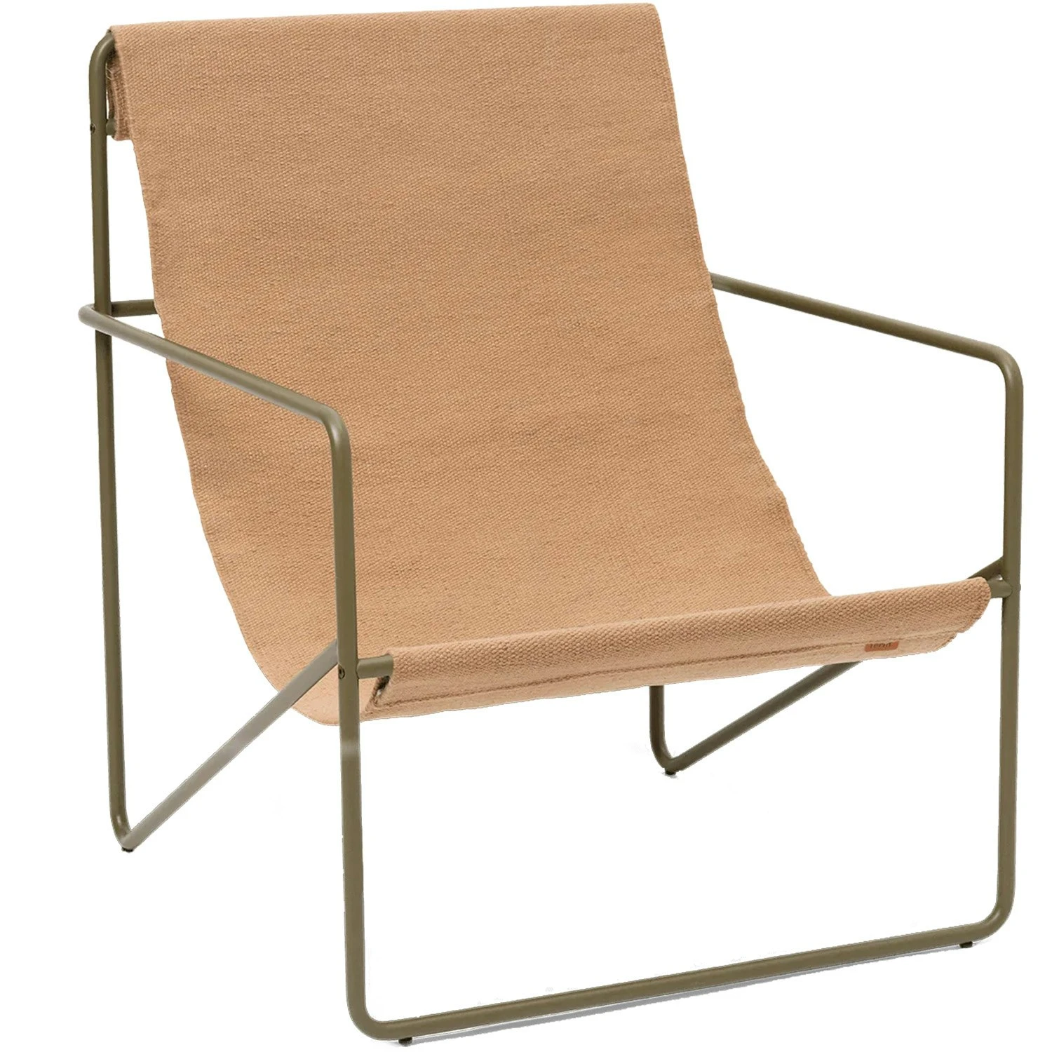 Ferm LIVING Desert Lounge Stuhl, Olive / Sandfarben 1 Ferm LIVING Desert Lounge Stuhl, Olive / Sandfarben