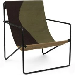 Ferm LIVING Desert Loungesessel, Dune / Schwarz 8 Ferm LIVING Desert Loungesessel, Dune / Schwarz -Gartenmöbel Geschäft ferm living desert lounge chair black dune 2