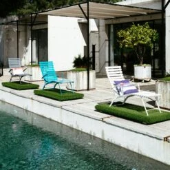 Bistro Chaise Lounge, Cedar Green 6 Bistro Chaise Lounge, Cedar Green -Gartenmöbel Geschäft fermob bistro chaise longue 1 3