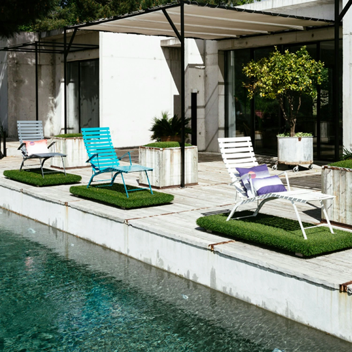 Bistro Chaise Lounge, Cedar Green 3 Bistro Chaise Lounge, Cedar Green – Bild 3