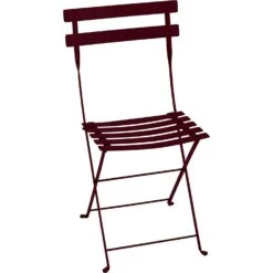 Bistro Metal Chair, Black Cherry