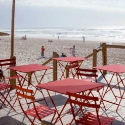 Bistro Tisch, 57x57 Cm/ Frosted Lemon -Gartenmöbel Geschäft fermob bistro tisch 57x57 cm 4 5