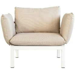 FIAM Domino Sessel, Beige/Weiß -Gartenmöbel Geschäft fiam fatolj vit beige 3