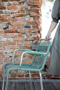 FIAM Mya Spaghetti Lehnstuhl, Sage Green -Gartenmöbel Geschäft fiam mya spaghetti with armrests black 11