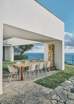 Gubi Atmosfera Esstisch, 105x281 Cm -Gartenmöbel Geschäft gubi atmosfera dining table teak 209x105 2