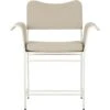 Gubi Tropique Esszimmerstuhl, Classic White Semi Matt / Leslie Stripe 12