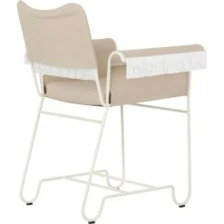 Gubi Tropique Esszimmerstuhl Mit Fransen, Classic White Semi Matt / Udine 12 -Gartenmöbel Geschäft gubi tropique dining chair fringe black limonta udine06 6