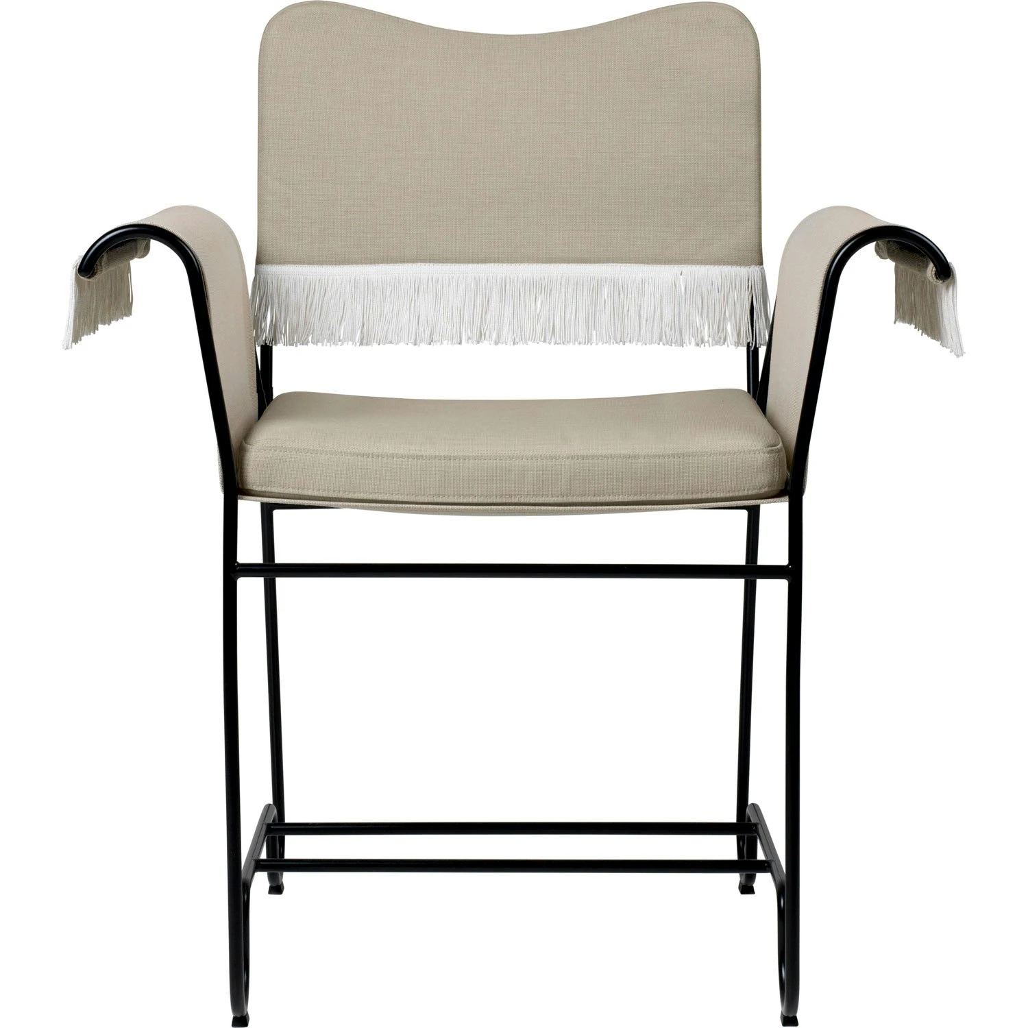 Gubi Tropique Esszimmerstuhl Mit Fransen, Classic Black / Udine 12 1 Gubi Tropique Esszimmerstuhl Mit Fransen, Classic Black / Udine 12