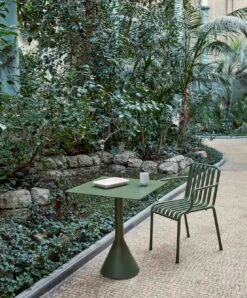 Hay Palissade Cone Tisch 65x65 Cm, Olive -Gartenmöbel Geschäft hay palissade cone tisch 65x65 cm 4