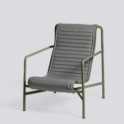 Hay Palissade Kissen Gesteppt Loungesessel Hoch, Anthrazit -Gartenmöbel Geschäft hay palissade kissen gesteppt loungesessel lang 4