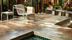 Hay Palissade Loungesessel Kurz, Sky Grey -Gartenmöbel Geschäft hay palissade loungesessel kurz 4