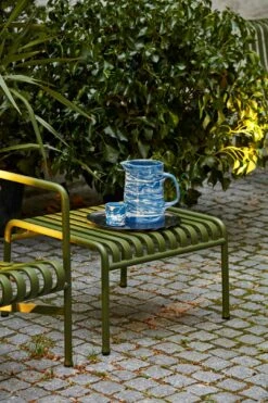 Hay Palissade Ottoman, Olive -Gartenmöbel Geschäft hay palissade polsterhocker 7