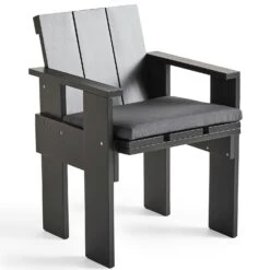 Hay Crate Sitzkissen Für Esszimmerstuhl, Anthrazit -Gartenmöbel Geschäft hay seat cushion crate dining chair sky grey 5