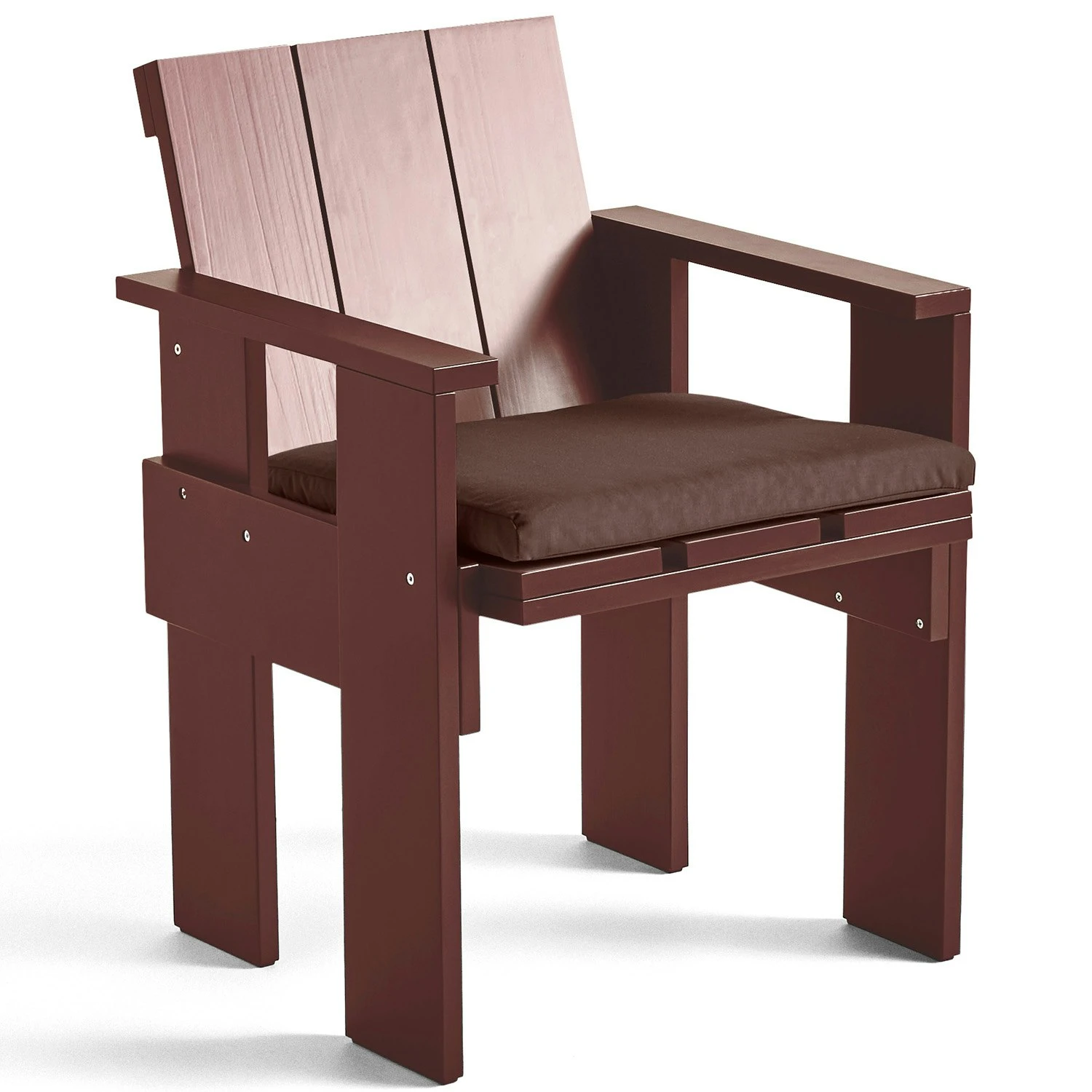 Hay Crate Sitzkissen Für Esszimmerstuhl, Iron Red 2 Hay Crate Sitzkissen Für Esszimmerstuhl, Iron Red – Bild 2